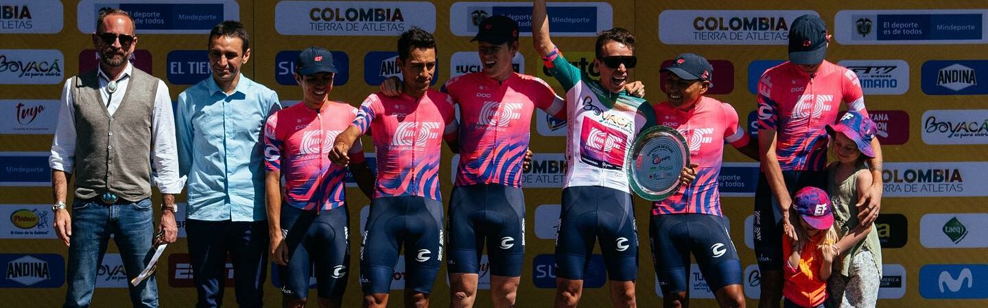 Tým EF vítězí v úvodní časovce družstev na Tour Colombia